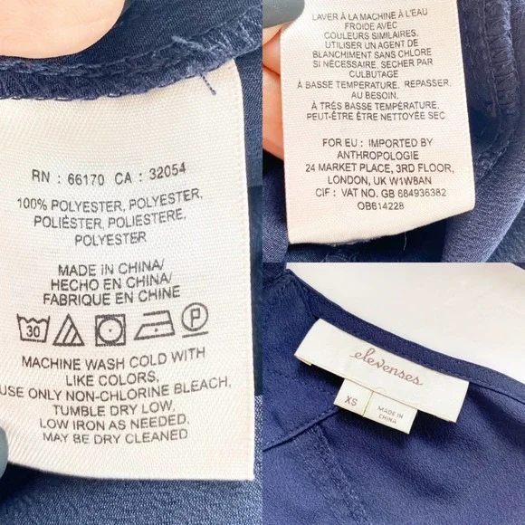 Anthropologie Elevenses Dree Utility Romper Blue - Picture 6 of 6